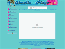 Tablet Screenshot of camping-olmello-corse.com